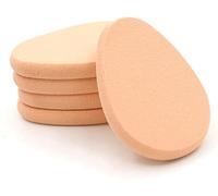 5Pcs Beige Smooth Makeup Sponge Blender Flawless Foundation Powder Puff Beauty,Makeup Brushes and Tools