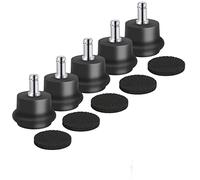 5Pcs Bell Glides Replacement Office Chair Or Stool Swivel Caster Wheels to Fixed Stationary Castors Office Chair Wheels Casters