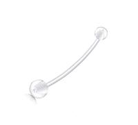 5pcs Belly Button Rings Long Bar Sport Maternity Plastic Silicone Flexible Navel Belly Ring Piercing Retainer 38Mm