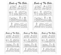 5Pcs Bible Reading Assistance Stickers, Lovely Reading Assistance Supplies, Personalized Coloring Pages, Stickers for Better Reading & Organizing The Bible