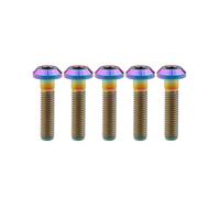 5Pcs Bicycle Holder Screws M8 Disc Brake Hex Socket Screws, Titanium, M8X40mm