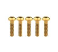 5Pcs Bicycle Holder Screws M8 Disc Brake Hex Socket Screws, Titanium, M8X40mm