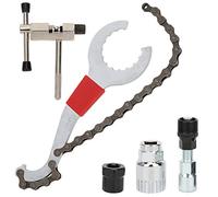 5Pcs Bike Chain Tools Set Bike Repair Tool Kit Bike Cassette Removal Tool Chain Wrench,Chain Cutter,Flywheel Tools,Flywheel Puller,Axis Tool Outdoor Cycling Supplies Emergency Aessories Kit