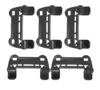 5pcs Bike Pump Holder Mount Clip, Nylon Retaining Bracket for Cycling | Black Finish, Lightweight Frame Accessory, Universal Fit for Most Bikes, Tripod Mounting Support