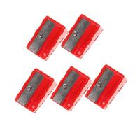 5pcs Billiard Club Repairer Pool Cue Shaper Large Pencil Sharpener for Jumbo Pencils Giant Pencil Sharpener Pool Cue Tip Repair Kit Eyebrow Pencil Sharpener Pool Tips Plastic Red