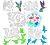 5Pcs Bird Cutting Dies for Card Making, AIFUDA Animal Metal Cutting Dies Hummingbird Dies Cut for Card Making Supplies Scrapbooking Album Craft