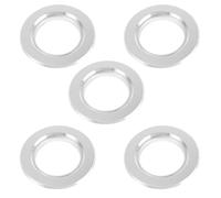 5pcs Bird Nest Box Anti Bite Rings, Iron Chew Resistant Accessories | Simple Compact Silver Finish, Smooth Mellow Edges, for Wooden Entrance Holes and Breeding Use