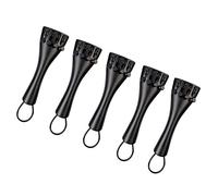 5pcs Black 1/8 Size Acoustic Violin Aluminium Alloy Tailpiece With Four Fine Tuners Tail Gut Violin Accessories Professional Violin Accessories