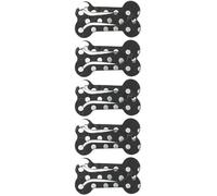 5Pcs Black Cat Dog Hair Clips, Bone Snap Hair Clips, Mini Pet Hair Clip, Dog Grooming Bows, Pet Supplies (0.98 Inch)