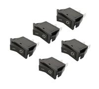 5Pcs Black KCD3 ON-OFF 30x13mm AC 16A/250V 20A/125V Rocker Switch KCD-101 15x21mm 2Pin 6A 250V 10A 125V AC Power Switch IDGTTLDF(KCD3)