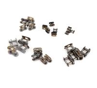 5pcs Black Master Link Chain 25H T8F 415H 420 428 520 530 Compatible With Dirt Bike ATV Quad Go Kart Gas Scooter And Motorcycle(520)