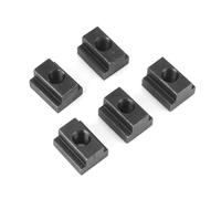 5pcs Black Oxide Finish T Slot Nuts, 45 Steel T Slot Nut M8/M10 T Slot Nuts Threads for Machine Tool Tables (M8)