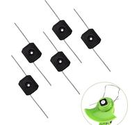 5pcs Black Replacement String Blades for Cordless Weed Wacker, Electric Weed Cordless Eater Battery Powered Brush Cutter String Blades Heads for Weed Trimmer hole String Trimmer Parts and Accessories