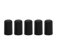 5Pcs Black Rubber Cello Endpin Tip Protectors - Rock Stopper Slipstop Holder Endpin Cap Protector for Cello Bass,Non-Slip & Non-Scratch Design