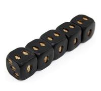 5pcs Black Skull Dice Grinning Skull Deluxe Devil Poker Dice Gothic Gambling Dice Tower With Death Polyhedral Dice Translucent Dice Game Dice Plastic Dice
