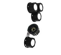 5Pcs Black Variable Resistors 6mm Hole 24mm Top Good Performance Potentiometer Potentiometers Control Knobs Specialised accessories