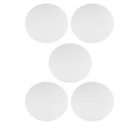 5pcs Blank Cotton Canvas Board for Artists and Students, White | Smooth Surface, Pigment Retention, Supports Acrylic and Watercolor Paints, Galleries, Workshops, Craft Use