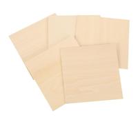 5pcs Blank Wooden Planks for Adults and Teachers, Ready to Decorate | Flat Cut Edges, Smooth Surface, Even Thickness, Carving-friendly Wood Base for Wall Decor and Model Airplanes