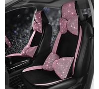 5Pcs Bling Crystal Car Front Seat Covers Shining Diamond Seat Protectors, Anti-Slip Seat Cushion Covers for Women Girls Auto Universal Fit Interior Accessories
