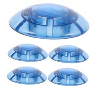 5pcs Blue Guitar Pedal Footswitch Topper Caps for Musicians