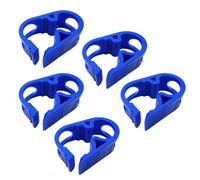 5PCS Blue Plastic Pinch Clamps 6-12mm/0.236-0.472 in Adjustable Siphon Hose Flow Control Clip Valve Shut Off Tube Clamps Laboratory Chemical Industry Tubing Clips
