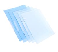 5pcs Blue Pp A4 Rotating Side Open Buckle Project Folder for Documents
