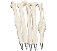 5pcs Bone Shaped Ballpoint Pens Novelty Finger Skull Bone Ballpoint Pen Stationery Student Office Supplies Practical Treatment