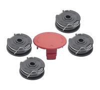 5PCS Bosch Strimmer Spool Replacement Kit - Compatible with Art 24/27/30/30-36 LI & AdvancedGrassCut - Includes 4 Spools + 1 Cover