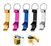 5Pcs Bottle Opener Keyring,Jar Opener,Wall Mount Keyring Bottle Openers,Mini Outdoor Bottle Opener, Funny Bottle Opener,Can Opener for Party, Festival Gathering