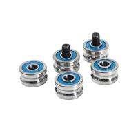5PCS boutique level U-shaped groove bearing U-shaped pulley guide slider bearing SG25-8 size 8 * 25 * 14 * 15 8MM on the groove(SG25-8)