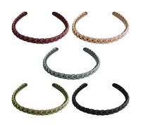 5PCS Braided Headbands Hair Ties for Women Trip Accessories Broken Hair Organizer Plain Headbands