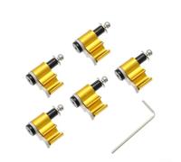 5pcs Brake Line Mounting Adapter for Bicycle Hydraulic System with Smooth Finish for Reduced Friction (gold)
