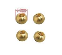5Pcs Brass Ball With Thread Hole M4 M5 M6 M8 For CNC Lathes Copper Coolant Nozzles D15 x M8