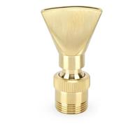5PCS Brass Fountain Nozzle, Fan Shaped Fountain Nozzle Sprinkler Spray Head Flat Duck Bill for Garden Pond Amusement Park