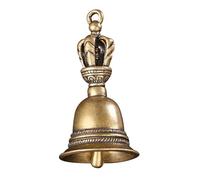 5pcs Brass Handicraft Bell Bronze Keychain Pendant For Cristmas Home Decoration Antique For School Hotel