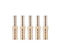 5pcs Brass Hose Fitting Pipe 6mm to 8mm Hose Barb Bulkhead Brass Barbed Tube Pipe Fitting Coupler Connector Adapter Pipe Joint