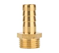 5pcs Brass Pipe Fittings 4 to 19mm Hose Barb Tail, 1/8 to 1/2inch Male Connector Joint Coupler Adapter(1/2inch*10mm)