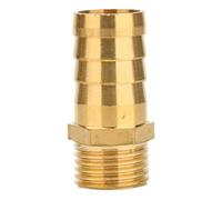5pcs Brass Pipe Fittings 4 to 19mm Hose Barb Tail, 1/8 to 1/2inch Male Connector Joint Coupler Adapter(3/8inch*19MM)