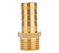 5pcs Brass Pipe Fittings 4 to 19mm Hose Barb Tail, 1/8 to 1/2inch Male Connector Joint Coupler Adapter(3/8inch*12mm)