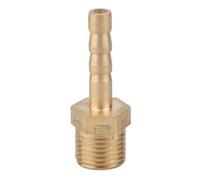5pcs Brass Pipe Fittings 4 to 19mm Hose Barb Tail, 1/8 to 1/2inch Male Connector Joint Coupler Adapter(1/8inch*4MM)