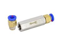 5pcs Brass Pneumatic Check Valve 6mm 8mm 10mm 12mm 1/4 OD Hose Full Port(CV-01 w PC6-01,100 Pcs)