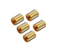 5pcs Brass Round Tube, Round Tubing Pipe, OD 8mm, Wall Thickness 0.5mm, Length 6mm-50mm(8mm*0.5mm*25mm)