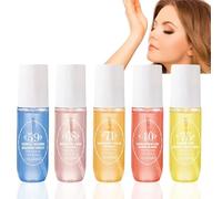 5PCS Brazilian Perfume Body Spray,Brazilian Perfume,Hair and Body Mist,Body Fragrance,Long Lasting Perfumes for Women,Fruity Body Spray Body Splash,Natural Moisturizing Body Splash For Women
