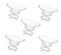 5pcs Breast Pump Flange Insert, 13/15/17/19/21mm Wearable Silicone Flange Insert Easy to Clean Breast Pump Shields Milk Collector Replacement Parts for Mothers (Transparent)