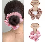 5PCS Bridesmaid Bride Scrunchy Bachelorettes Hair Buns Hair Scrunchies Bridal Shower Party Supply Headdress Wedding Gifts