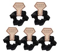 5PCS Bridesmaid Bride Scrunchy Bachelorettes Hair Buns Hair Scrunchies Bridal Shower Party Supply Headdress Wedding Gifts Party Scrunchie