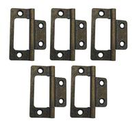 5Pcs Bronze Flush Hinges 2inches Entry Door Hinges for Cabinet,Drawer Internal Door