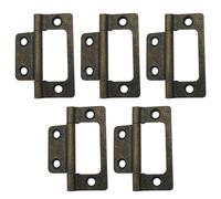 5Pcs Bronze Flush Hinges,Iron Mute Door Hinges for Drawer Cabinet Internal Door