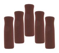 5pcs Brown Sponge Handle Grips Replacement for Crutches and Canes