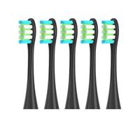 5PCS Brush Heads, Compatible with Oclean, X Pro Digital X Lite | X10, X Ultra, Air2, F1, replacement toothbrush heads(5 black)